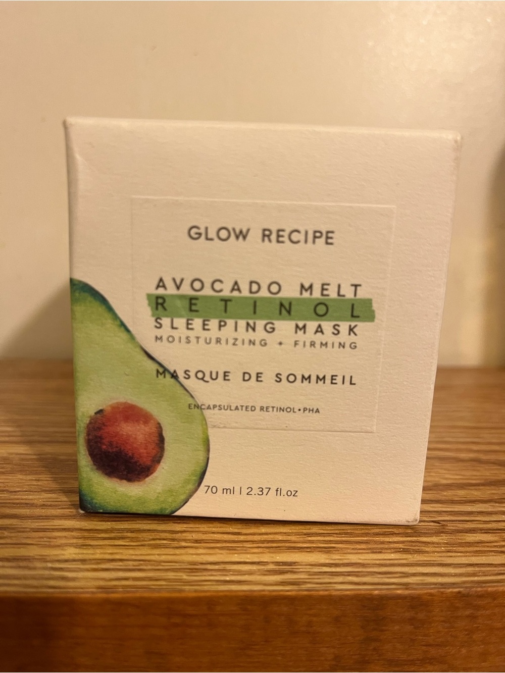 Glow Recipe Avocado Melt Retinol Sleeping Mask - Green and Brown Accents